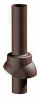 Docke PREMIUM/ Выход канализационный НИ-110/500/ Труба/ Тёмно-коричневый