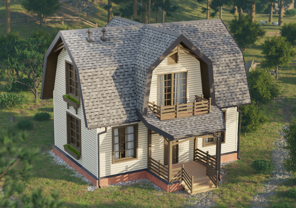 Ламинированная черепица Docke PIE DRAGON/ STANDARD/ Серый
