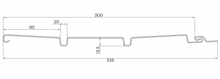 Софит, без перфорации, графит